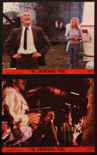 8d083 DROWNING POOL 8 8x10 mini LCs '75 Paul Newman as private eye Lew Harper, Joanne Woodward!