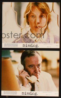 8d132 MISSING 8 8x10 mini LCs '82 Jack Lemmon, Sissy Spacek, directed by Costa-Gavras!