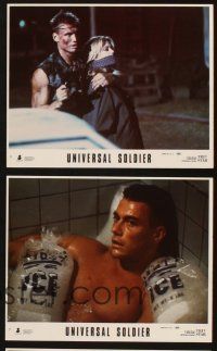 8d190 UNIVERSAL SOLDIER 8 8x10 mini LCs '92 Jean-Claude Van Damme & Dolph Lundgren!