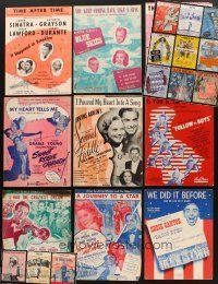 8e038 LOT OF 21 SHEET MUSIC FROM MUSICALS '30s-40s Betty Grable, Eddie Cantor, Sinatra & more!