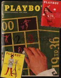 8e116 LOT OF 3 PLAYBOY MAGAZINES '58 - '61 see what men looked at before the Internet!