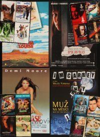 8e118 LOT OF 20 UNFOLDED AND FORMERLY FOLDED CZECH POSTERS OF U.S. FILMS '80s-90s great images!