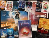 8e129 LOT OF 12 UNFOLDED VIDEO & MINI POSTERS '80s-90s Back to the Future, The Fog & more!