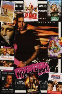 8e136 LOT OF 41 UNFOLDED DOUBLE-SIDED & SINGLE-SIDED ONE-SHEETS '90 - '06 Wild At Heart + more!