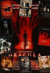 8e170 LOT OF 24 UNFOLDED DOUBLE-SIDED ONE-SHEETS '96 - '05 Dracula 2000, Aviator & more!
