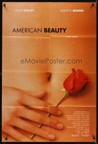 8f019 AMERICAN BEAUTY DS 1sh '99 Sam Mendes Academy Award winner, sexy close up image!