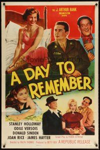 8f150 DAY TO REMEMBER 1sh '55 Stanley Holloway, Odile Versois, Donald Sinden!