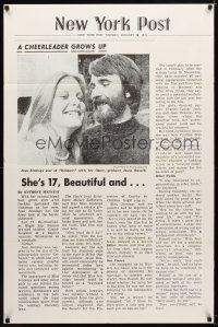 8f163 DEFIANCE OF GOOD newspaper style 1sh '74 Jean Jennings, Fred J. Lincoln, cheerleader grows up!