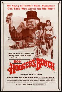 8f180 DOC HOOKER'S BUNCH 1sh '76 Dub Taylor & his gang of sexy female film-flammers!