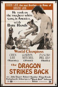 8f196 DRAGON STRIKES BACK 1sh '76 Mario Caiano's Il mio nome e Shanghai Joe, martial arts!
