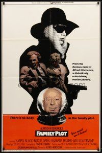 8f250 FAMILY PLOT 1sh '76 from the mind of devious Alfred Hitchcock, Karen Black, Bruce Dern!