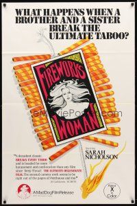 8f276 FIREWORKS WOMAN 1sh '75 Wes Craven, what happens when a brother & sister break taboo?
