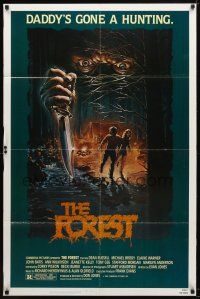 8f300 FOREST 1sh '83 Dean Russell, cool horror art, Daddy's gone a hunting!
