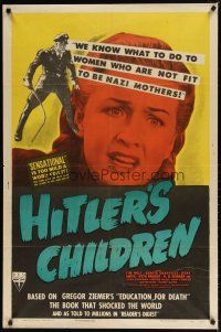 8f439 HITLER'S CHILDREN style A 1sh '43 out of the pages of the book that shocked the world!