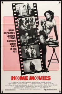 8f445 HOME MOVIES 1sh '80 Brian De Palma, super sexy Nancy Allen in lingerie!