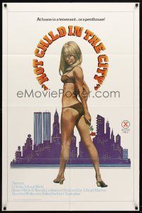 8f455 HOT CHILD IN THE CITY 1sh '79 John Holmes, L'Oriele, At home in a tenement...or a penthouse!