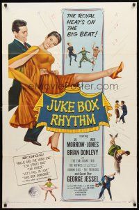 8f512 JUKE BOX RHYTHM 1sh '59 teens & rock 'n' roll music, royal heat on the big beat!