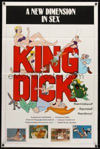 8f522 KING DICK 1sh '83 animated sex, superendowed, superstud & superfunny!