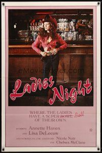 8f532 LADIES NIGHT 1sh '80 great urban cowboy-like image of Annette Haven!