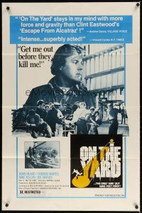 8f730 ON THE YARD 1sh '78 John Heard needs to get out of prison before they kill him!