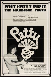8f756 PATTY 1sh '76 X-rated mockumentary of the Patty Hearst kidnapping!