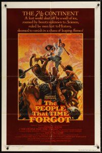 8f760 PEOPLE THAT TIME FORGOT 1sh '77 Edgar Rice Burroughs, a lost continent shut off by ice!