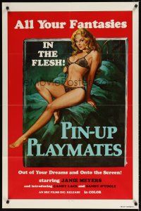 8f768 PIN-UP PLAYMATES 1sh '70s out of your dreams and onto the screen, sexy artwork!