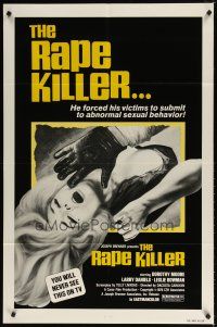 8f808 RAPE KILLER 1sh '76 sex horror, you will never see this on TV!