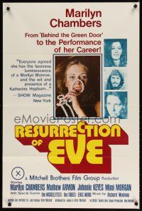 8f820 RESURRECTION OF EVE 1sh '73 Mitchell Bros, sexy Marilyn Chambers w/pearls!