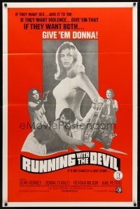 8f835 RUNNING WITH THE DEVIL 1sh '73 Henri Pachard, it's not exactly a love story!
