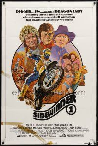 8f868 SIDEWINDER 1 1sh '77 Robert Tanenbaum dirt bike motocross art!