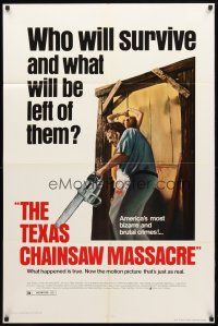 8f923 TEXAS CHAINSAW MASSACRE 1sh R80 Tobe Hooper cult classic slasher horror!