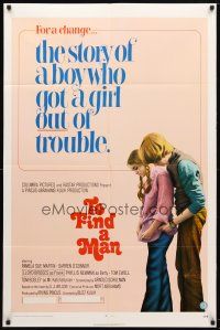 8f941 TO FIND A MAN 1sh '72 the story of a boy who got a girl out of trouble!