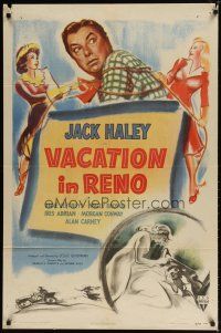 8f960 VACATION IN RENO style A 1sh '46 art of Jack Haley, Anne Jeffreys & sexy girls!