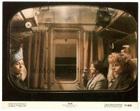 8g752 JULIA color 11x14 still '77 Fred Zinnemann, close up of Jane Fonda looking out train window!