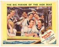 8g596 BORN FOR GLORY LC '35 super young John Mills singing with Navy sailors in uniform!