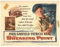 8g009 BREAKING POINT TC '50 art of John Garfield, Patricia Neal, Ernest Hemingway!