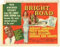 8g379 BRIGHT ROAD TC '53 famed nightclub singer Dorothy Dandridge paired w/ Harry Belafonte!