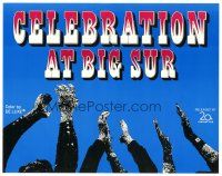 8g387 CELEBRATION AT BIG SUR TC '71 celebrate with Joan Baez, Crosby, Stills, Nash & Young!