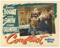 8g105 CONFLICT LC '45 Humphrey Bogart & Sydney Greenstreet watch Alexis Smith & Charles Drake dance!