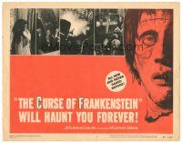 8g393 CURSE OF FRANKENSTEIN #1 '57 Peter Cushing, Christopher Lee, cool monster artwork!