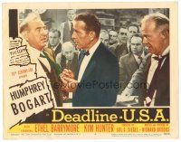 8g115 DEADLINE-U.S.A. LC #4 '52 newspaper editor Humphrey Bogart talks to Ed Begley by staff!
