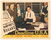 8g116 DEADLINE-U.S.A. LC #5 '52 newspaper editor Humphrey Bogart, best journalism movie ever!