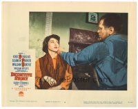 8g122 DETECTIVE STORY LC #4 '51 William Wyler, Bert Freed taking shoplifter Lee Grant's mugshot!