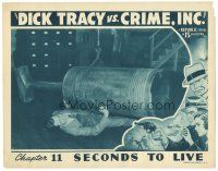 8g308 DICK TRACY VS. CRIME INC. chapter 11 LC '41 c/u of Ralphy Byrd trapped under huge object!