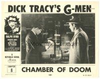 8g313 DICK TRACY'S G-MEN chapter 8 LC R55 Ralph Byrd inspects explosive crates, Chamber of Doom!