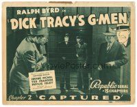 8g278 DICK TRACY'S G-MEN chapter 2 TC '39 detective Ralph Byrd, cool art by Chester Gould!