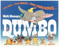 8g402 DUMBO TC R72 colorful art from Walt Disney circus elephant classic!