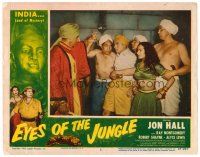 8g660 EYES OF THE JUNGLE LC #2 '53 Jon Hall & Alyce Lewis in the savage jungles of India!