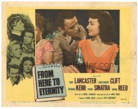 8g680 FROM HERE TO ETERNITY LC #7 R58 c/u of Frank Sinatra putting the moves on Donna Reed!